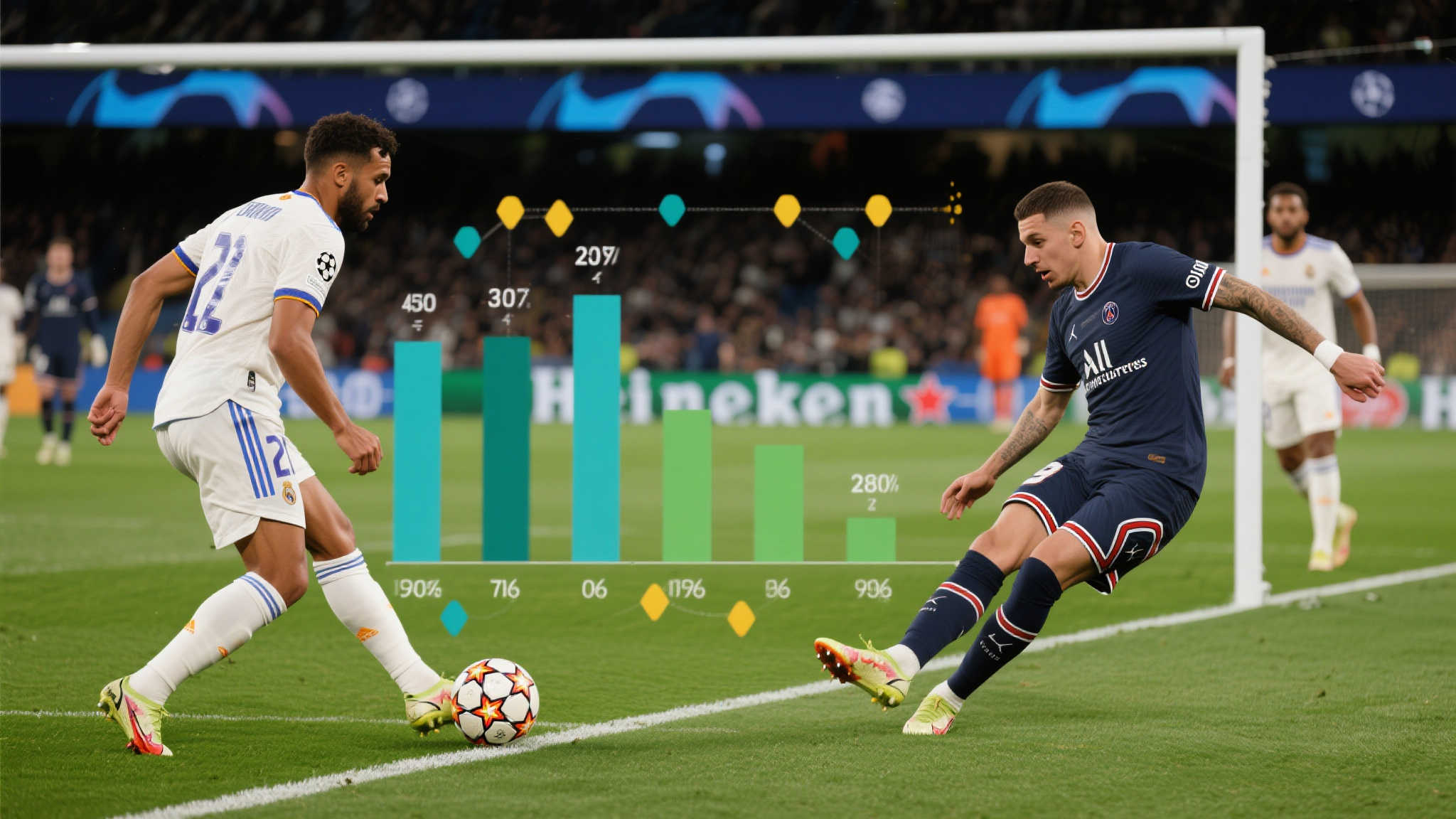 这些数据显示的不只是 单纯数量关系，还有转化为得分